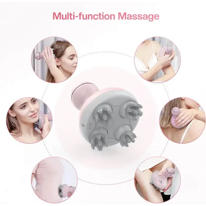 COMFIER Kablosuz Elektrikli Saç Derisi Masaj Cihazı - Pembe