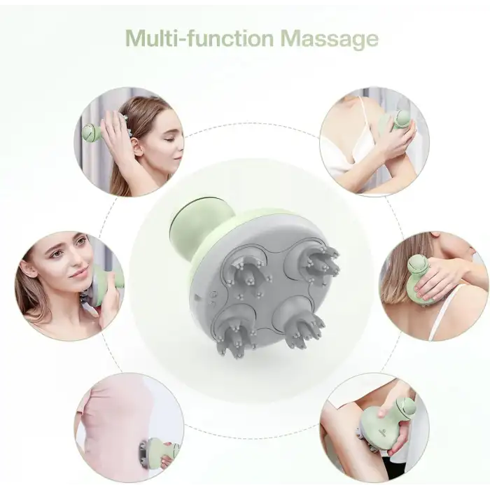 COMFIER Kablosuz Elektrikli Saç Derisi Masaj Cihazı - Yeşil