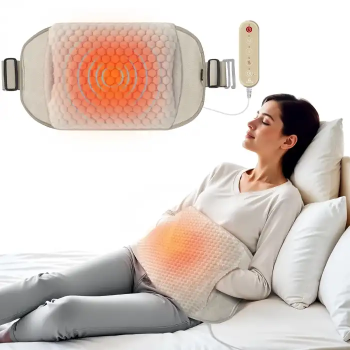 COMFIER Sırt Ağrısı Giderici Isıtma Pedi, El Isıtıcı Cepli Isıtmalı Bel Masaj - Sarı