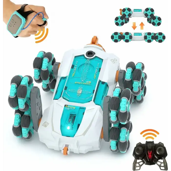 Coplus 8WD Jest Algılama Dublör Rc Arabaları - Beyaz