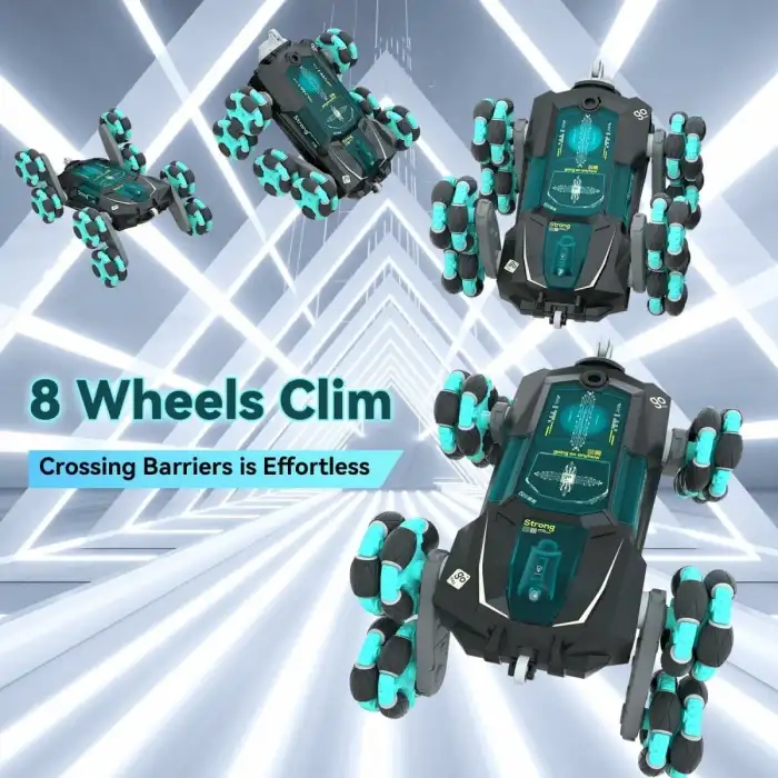 Coplus 8WD Jest Algılama Dublör Rc Arabaları - Siyah