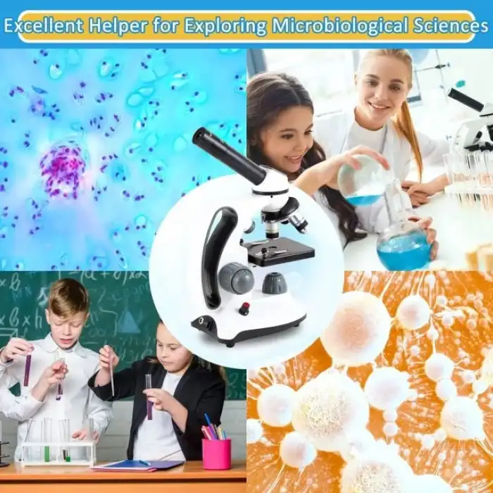 CRSPEXIL 40X-2000X Çocuk Öğrenciler Yetişkinler İçin Mikroskoplar
