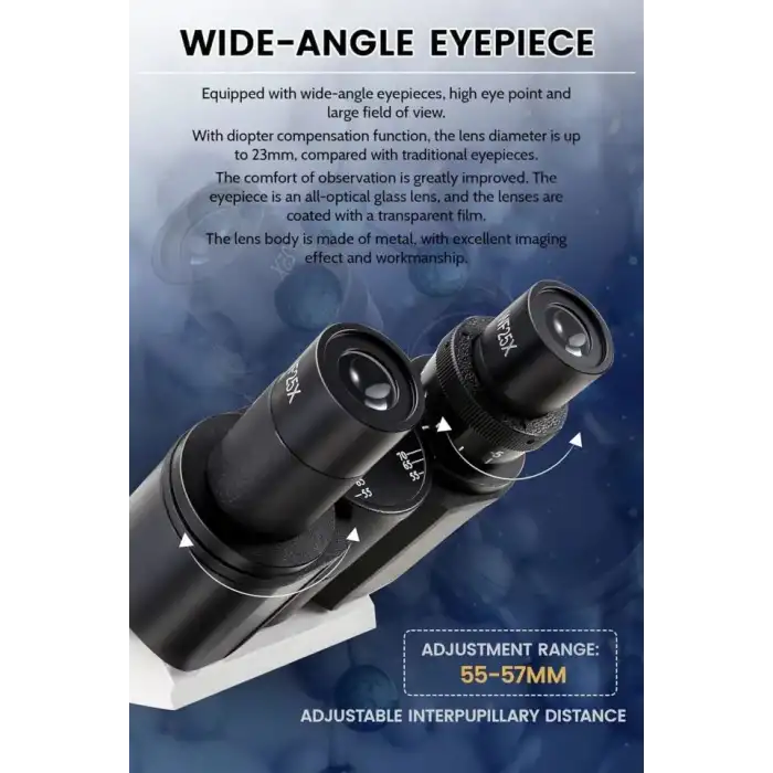 Crspexil 40X-5000X Bileşik Trinoküler Mikroskoplar