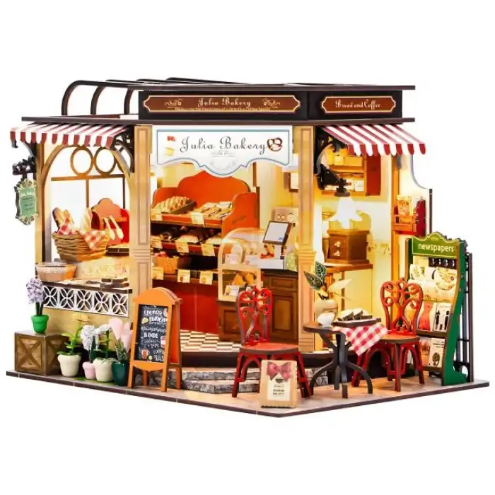 CUTEBEE DIY Ahşap Dollhouse ve Minyatür Mobilya