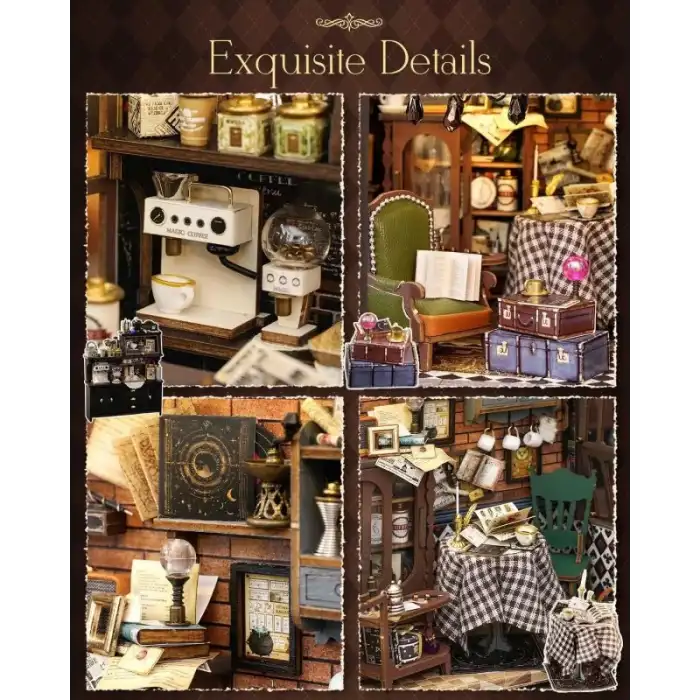 CUTEBEE DIY Ahşap Dollhouse ve Minyatür Mobilya