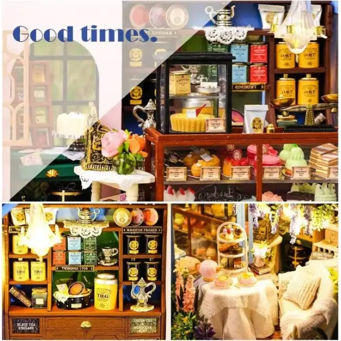 CUTEBEE DIY Ahşap Dollhouse ve Minyatür Mobilya