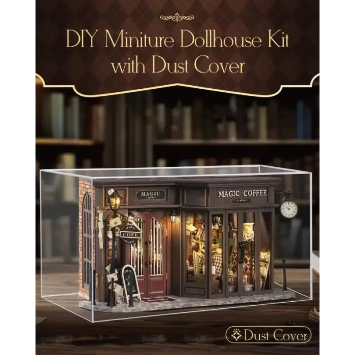 CUTEBEE DIY Ahşap Dollhouse ve Minyatür Mobilya