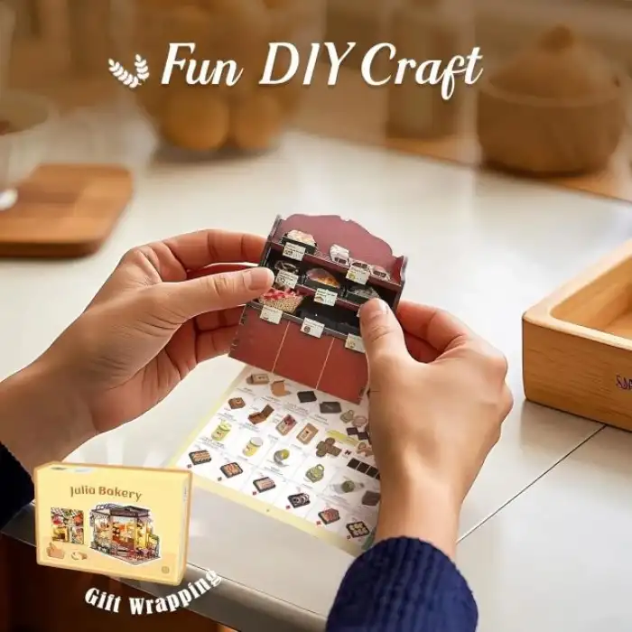 CUTEBEE DIY Ahşap Dollhouse ve Minyatür Mobilya