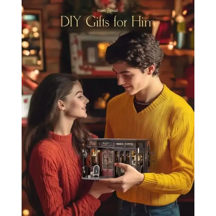 CUTEBEE DIY Ahşap Dollhouse ve Minyatür Mobilya