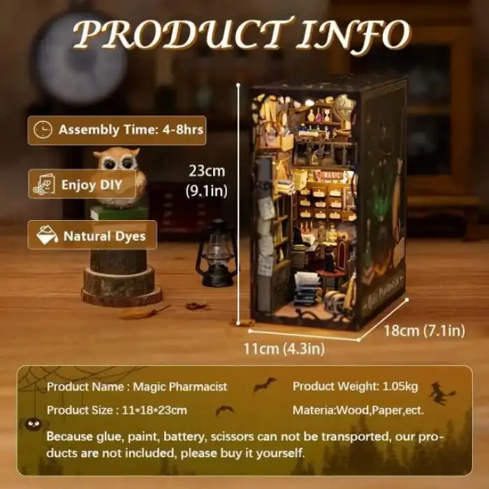 CUTEBEE DIY Dollhouse Kitaplık Hayvan Partisi Rave