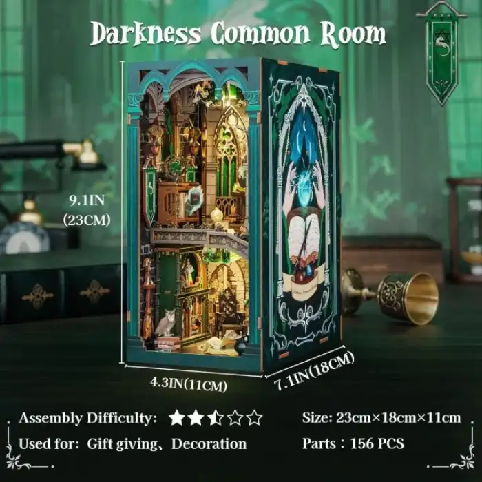 CUTEBEE DIY Dollhouse Kitaplık Hayvan Partisi Rave