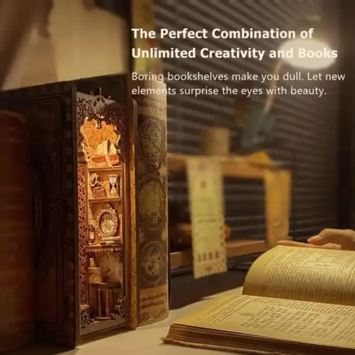 CUTEBEE DIY Dollhouse Kitaplık Hayvan Partisi Rave