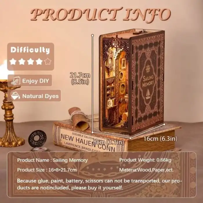 CUTEBEE DIY Dollhouse Kitaplık Hayvan Partisi Rave