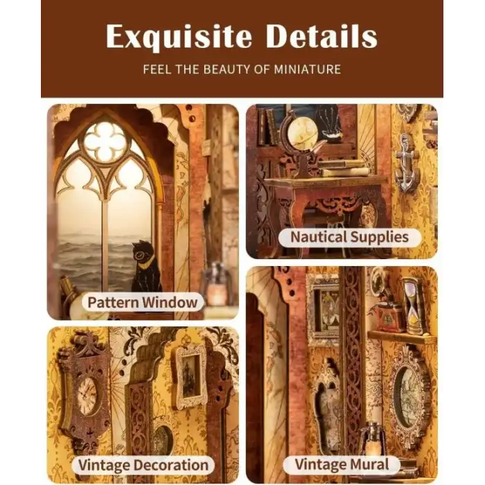 CUTEBEE DIY Dollhouse Kitaplık Hayvan Partisi Rave