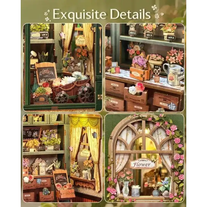 CUTEBEE DIY Kitap Köşesi Seti Toz Kapaklı