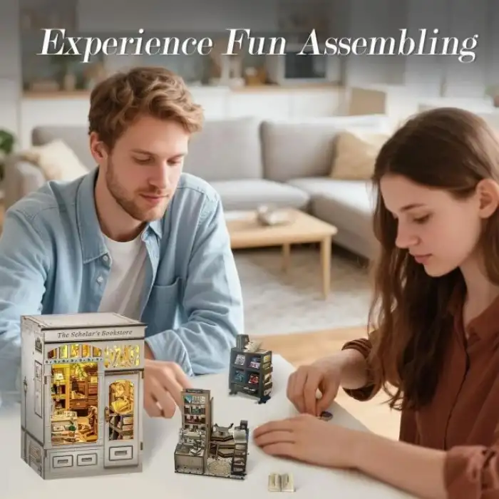 CUTEBEE DIY Kitap Köşesi Seti Toz Kapaklı