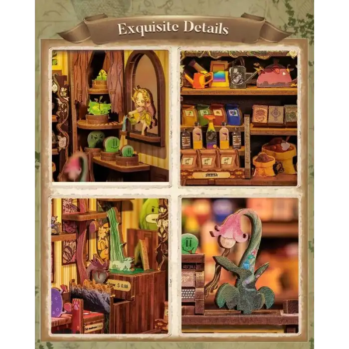 CUTEBEE DIY Kitap Köşesi Seti Toz Kapaklı