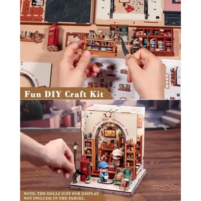 CUTEBEE DIY Kitap Köşesi Seti Toz Kapaklı