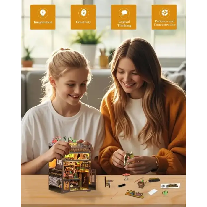 CUTEBEE DIY Kitap Köşesi Seti Toz Kapaklı