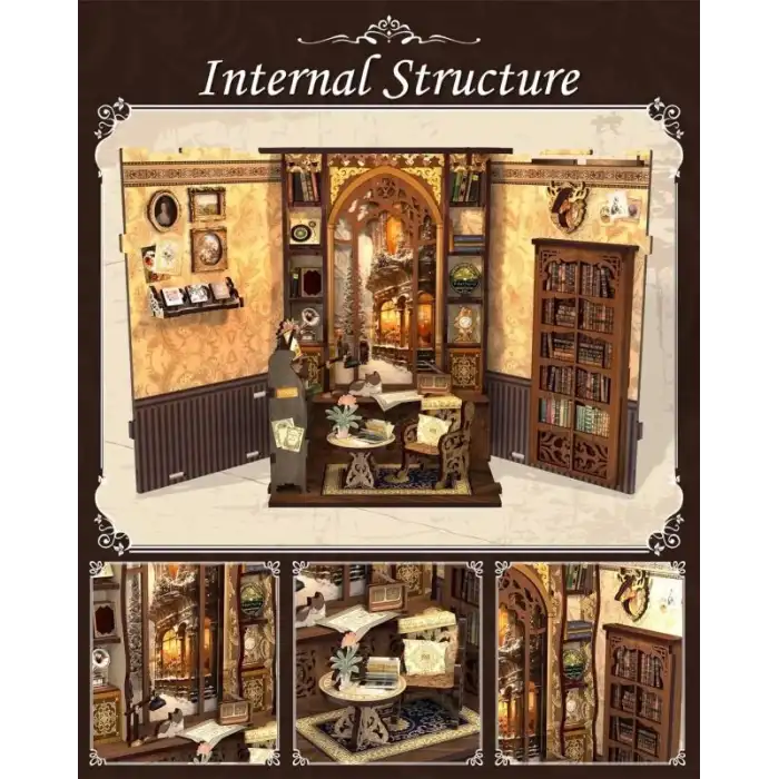 CUTEBEE DIY Oyuncak Ev Kitaplığı - Sakura Ağacının Altında