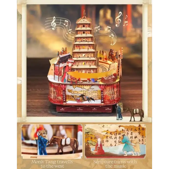 CUTEBEE Toz Kapaklı DIY Kitap Köşesi Seti - Su Dongponun Hayatı