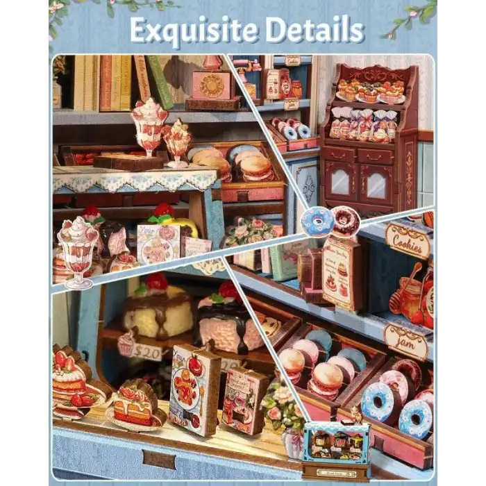 CUTEBEE DIY Kitap Köşesi Seti Toz Kapaklı