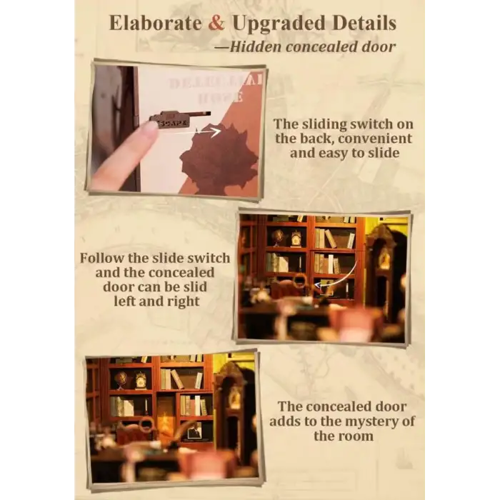 CUTEBEE DIY Oyuncak Ev Kitaplığı - Sakura Ağacının Altında