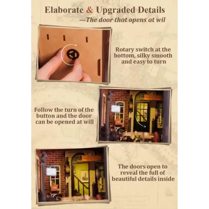 CUTEBEE DIY Oyuncak Ev Kitaplığı - Sakura Ağacının Altında