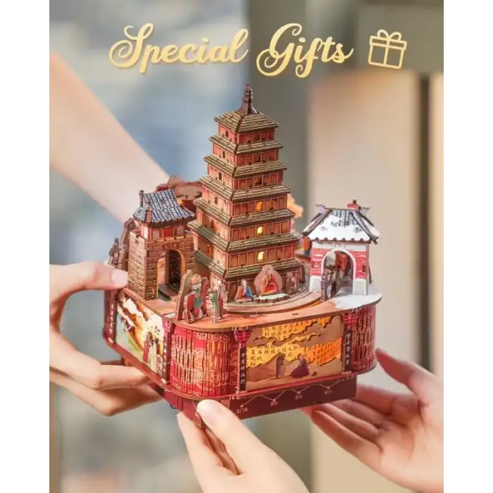 CUTEBEE Toz Kapaklı DIY Kitap Köşesi Seti - Su Dongponun Hayatı