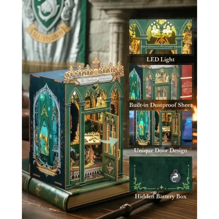 CUTEBEE DIY Kitap Köşesi Seti Toz Kapaklı