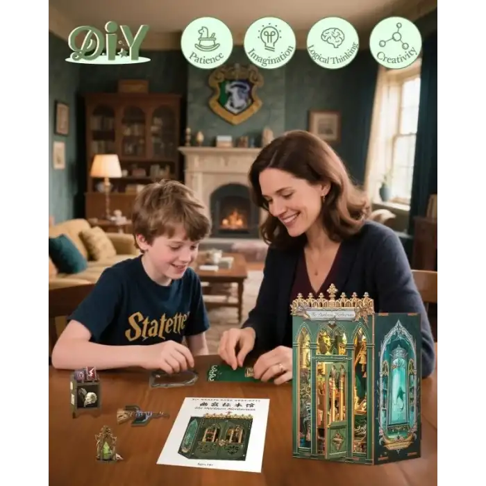 CUTEBEE DIY Kitap Köşesi Seti Toz Kapaklı