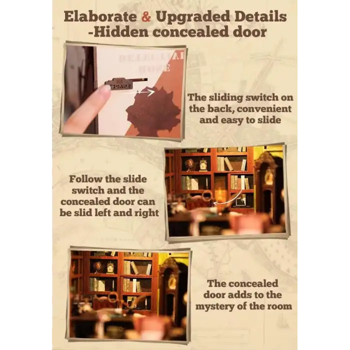 CUTEBEE Toz Kapaklı DIY Kitap Köşesi Seti - Su Dongponun Hayatı