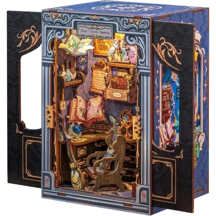 CUTEBEE Toz Kapaklı DIY Kitaplık Seti - Büyükbabanın Antika Dükkanı