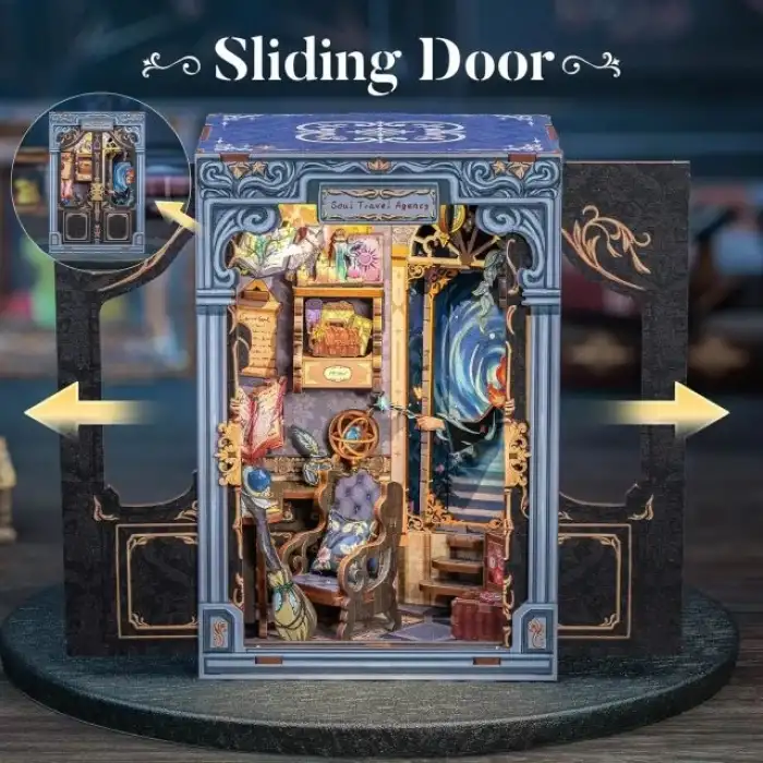 CUTEBEE Toz Kapaklı DIY Kitaplık Seti - Büyükbabanın Antika Dükkanı