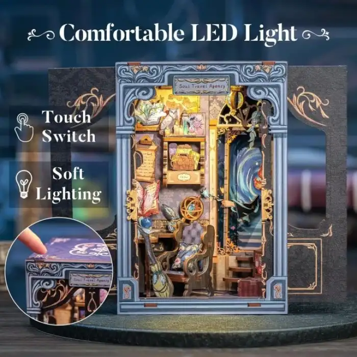 CUTEBEE Toz Kapaklı DIY Kitaplık Seti - Büyükbabanın Antika Dükkanı