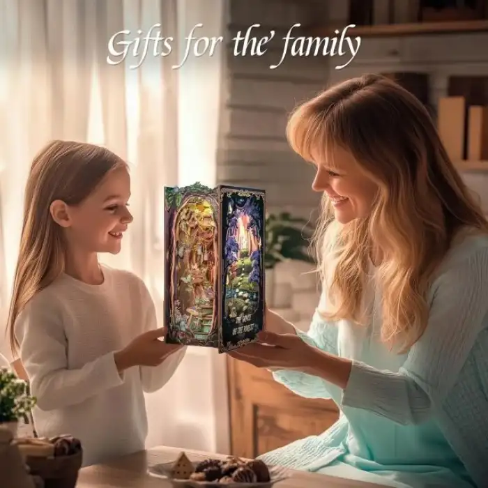 CUTEBEE Toz Kapaklı DIY Kitaplık Seti - Büyükbabanın Antika Dükkanı