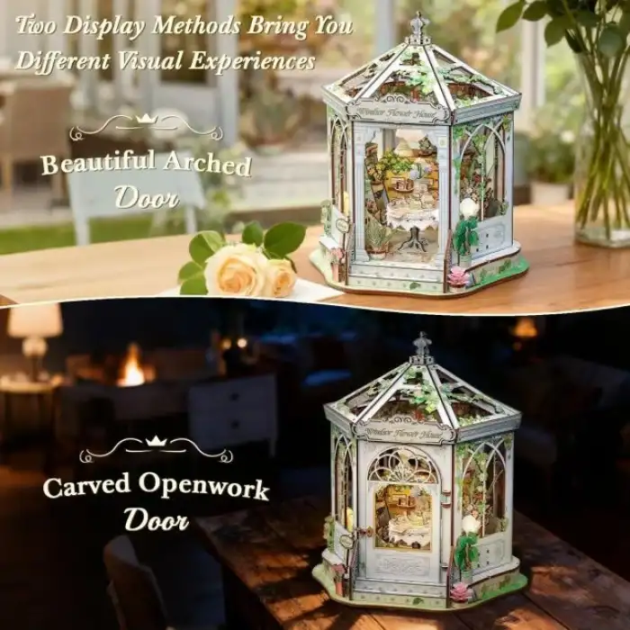 CUTEBEE Toz Kapaklı DIY Kitaplık Seti - Büyükbabanın Antika Dükkanı