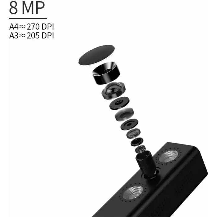 CZUR Shine 800-A3-Pro Profesyonel Yüksekliği Ayarlanabilir USB Kamera