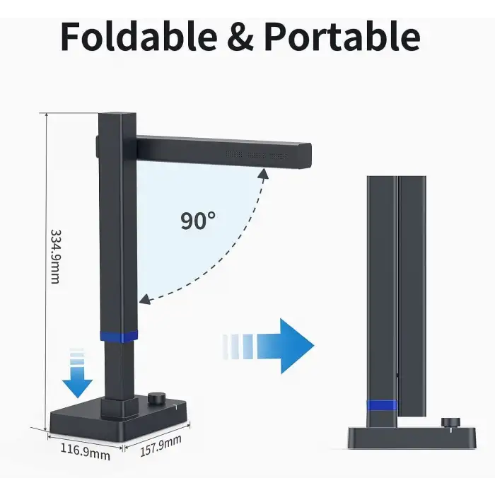 CZUR Shine Ultra Akıllı Taşınabilir Belge Tarayıcı, USB Kitap Tarayıcı