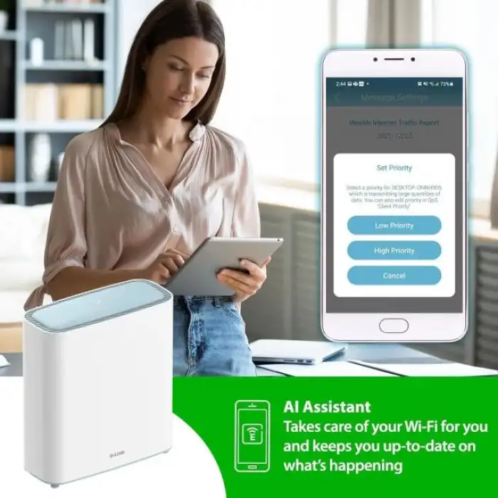 D-Link Eagle Pro AI AX3200 Mesh WiFi 6 Sistem (M32/2) - 2 Paket