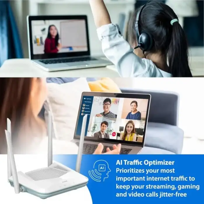 D-Link WiFi 6 Router AX1500 Ai Serisi  802.11AX (R15)