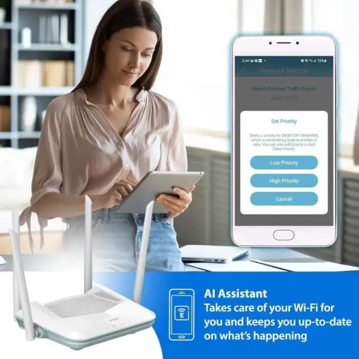 D-Link WiFi 6 Router AX1500 Ai Serisi  802.11AX (R15)