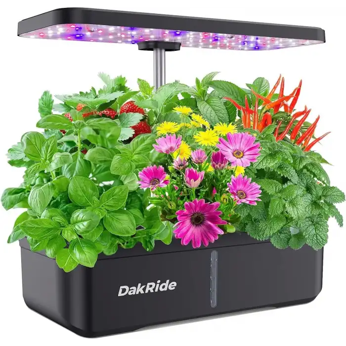 DakRide Hidroponik Yetiştirme Sistemi 12 Bakla, 36W Tam Spektrum LED Yetiştirme Işığı
