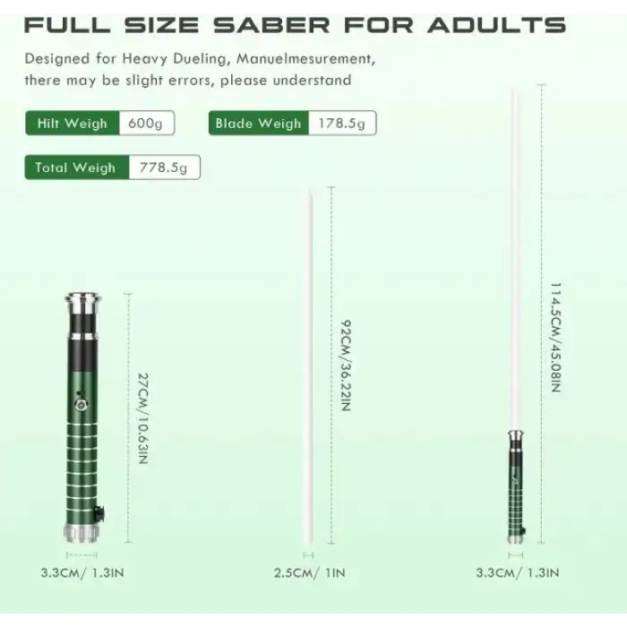 DAMIENSABER Yeşil Işın Kılıcı