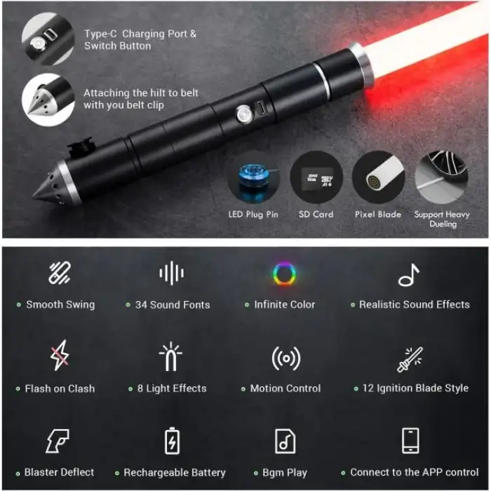 DAMIENSABER Yeşil Işın Kılıcı