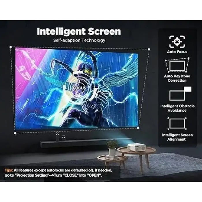 Dbpower 5G WiFi ve İki Yönlü Bluetooth 4K FHD Yerel 1080P - Beyaz