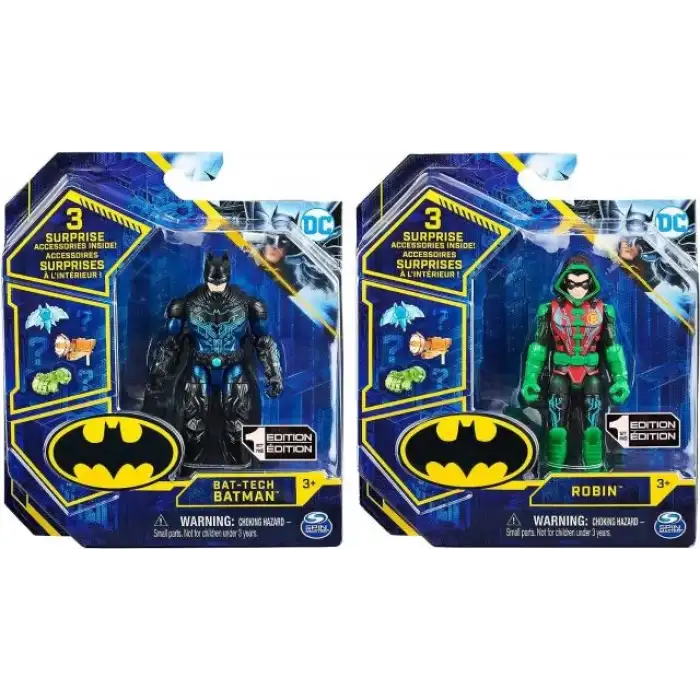 DC Comics Bat-Tech Batman ve Robin Aksiyon Figürü