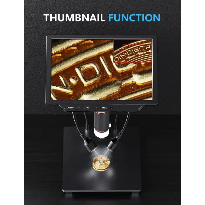 Dcorn 4K Dijital Mikroskop - 2000X Büyütme 8 Inc - 52MP