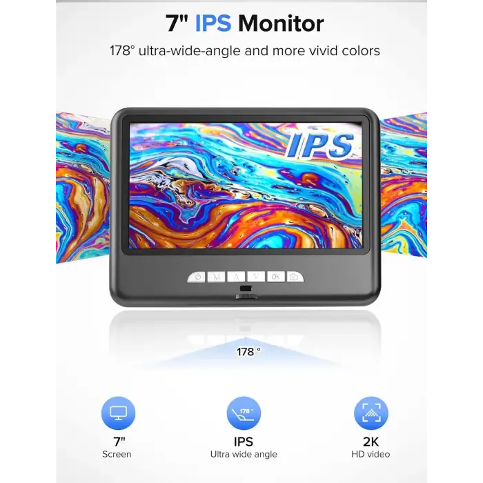 Dcorn 7 Inc 24MP LCD Dijital HDMI Mikroskop 2K -1200X