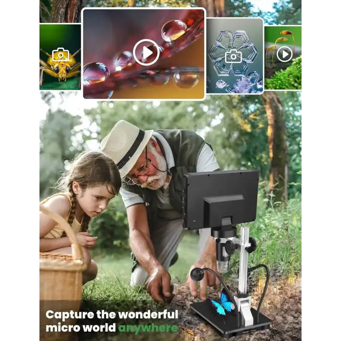 Dcorn HDMI LCD Dijital Mikroskop, 7 Inc IPS Ekranlı - 16MP